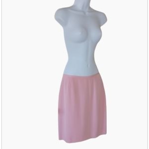 Petite Sophisticate Pink Silk Skirt, sz 6P